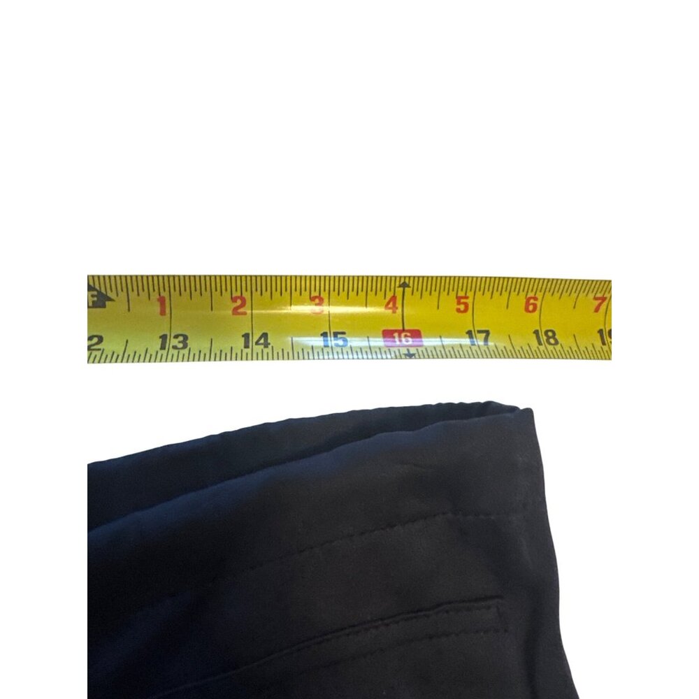 Vince Navy Satin Drawstring Pants Size M Italian Fabric Luxe Minimalist Y2K Vibe - Picture 11 of 14